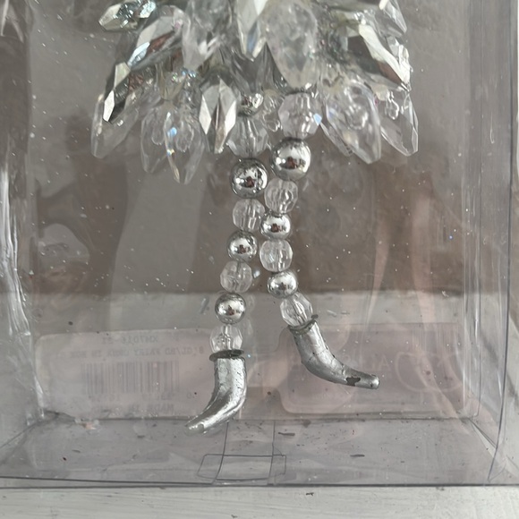 Fairy Pixie Doll Ornament Silver Beaded Glitter 7”NWT - Picture 3 of 7